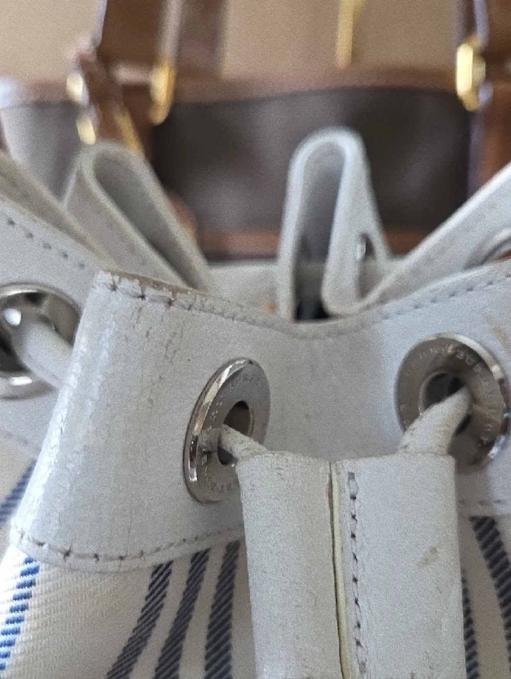 Bundle Prada & BurberryBrown Nylon Tote with Tan Leather Trim and Gold Hardware - Picture 8 of 16